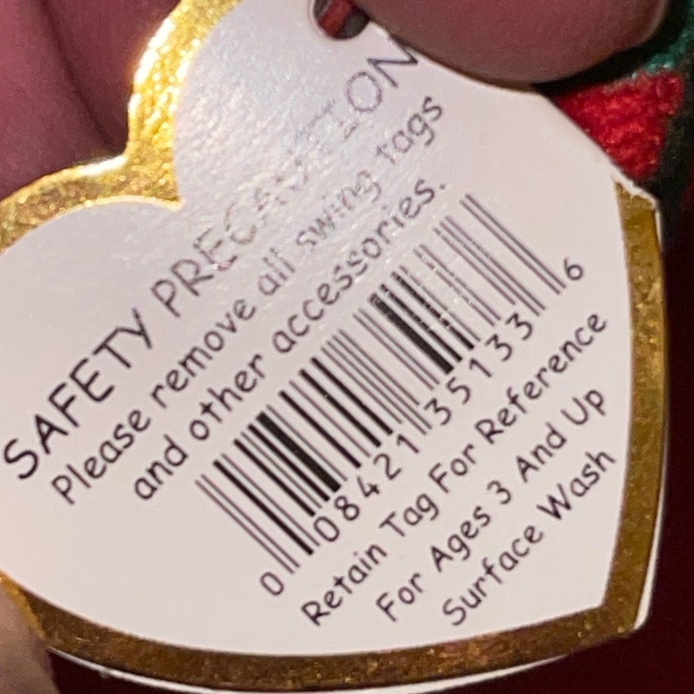Ty Beanie Babies Baby Beanie Stripes the Dog with Swing Tags. 2009 - Picture 8 of 9